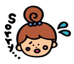 Happy Bear & Girl sticker #8254766