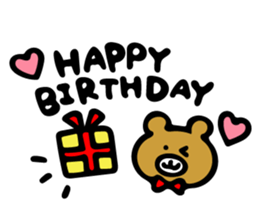 Happy Bear & Girl sticker #8254773