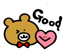Happy Bear & Girl sticker #8254791