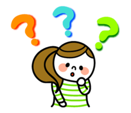 Message Women's sticker sticker #8254955