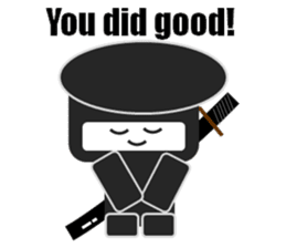 Japanese NINJA stickers English version2 sticker #8255525