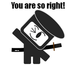 Japanese NINJA stickers English version2 sticker #8255527
