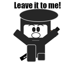 Japanese NINJA stickers English version2 sticker #8255529