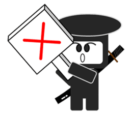 Japanese NINJA stickers English version2 sticker #8255533