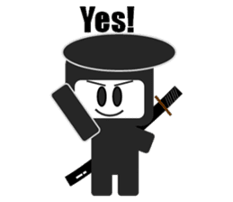 Japanese NINJA stickers English version2 sticker #8255537