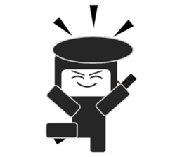 Japanese NINJA stickers English version2 sticker #8255547