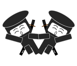 Japanese NINJA stickers English version2 sticker #8255549