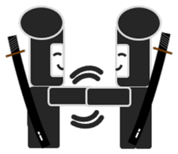 Japanese NINJA stickers English version2 sticker #8255555