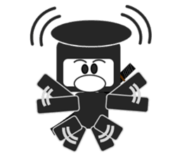 Japanese NINJA stickers English version2 sticker #8255560