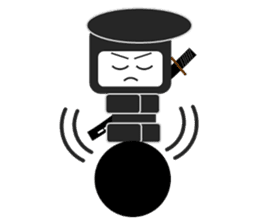 Japanese NINJA stickers English version2 sticker #8255561