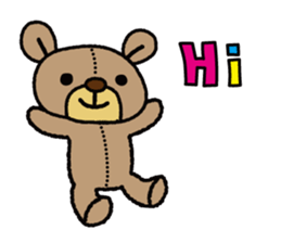 Stuffed animal bear sticker sticker #8256404