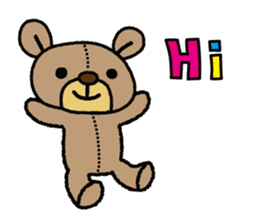 Stuffed animal bear sticker sticker #8256404