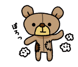 Stuffed animal bear sticker sticker #8256410