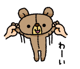 Stuffed animal bear sticker sticker #8256413