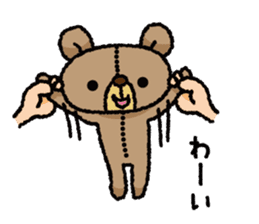 Stuffed animal bear sticker sticker #8256413
