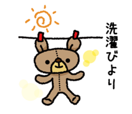 Stuffed animal bear sticker sticker #8256420