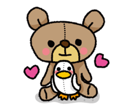 Stuffed animal bear sticker sticker #8256429