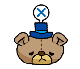 Stuffed animal bear sticker sticker #8256433