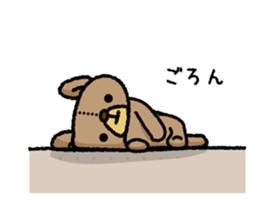 Stuffed animal bear sticker sticker #8256441