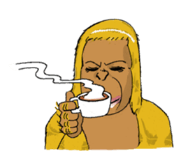 Parent-child orangutan sticker #8257435