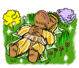 Parent-child orangutan sticker #8257439