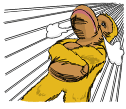 Parent-child orangutan sticker #8257441