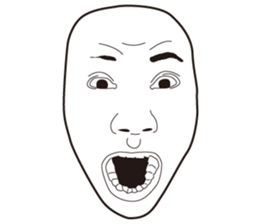 The Real Face Sticker 6 sticker #8258325