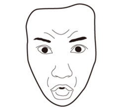 The Real Face Sticker 6 sticker #8258326