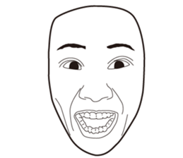 The Real Face Sticker 6 sticker #8258328