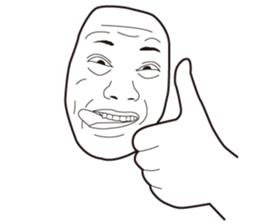 The Real Face Sticker 6 sticker #8258329