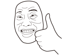 The Real Face Sticker 6 sticker #8258335