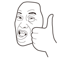 The Real Face Sticker 6 sticker #8258336