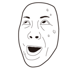 The Real Face Sticker 6 sticker #8258342