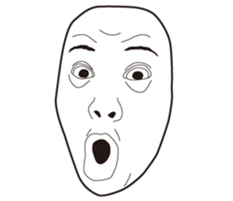 The Real Face Sticker 6 sticker #8258345