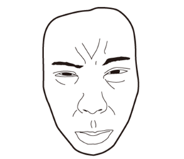 The Real Face Sticker 6 sticker #8258346