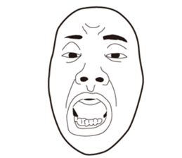 The Real Face Sticker 6 sticker #8258349