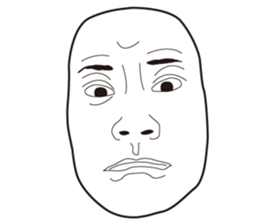 The Real Face Sticker 6 sticker #8258351