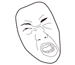 The Real Face Sticker 6 sticker #8258353