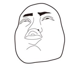 The Real Face Sticker 6 sticker #8258358