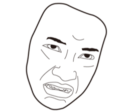 The Real Face Sticker 6 sticker #8258359