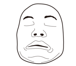 The Real Face Sticker 6 sticker #8258360