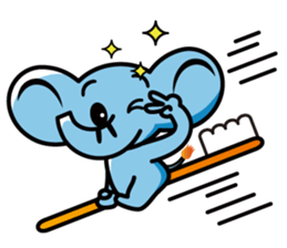 Elephant of the smile sticker #8259725