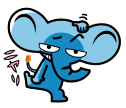 Elephant of the smile sticker #8259733