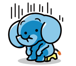 Elephant of the smile sticker #8259734