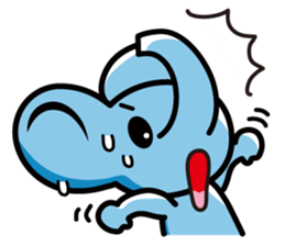 Elephant of the smile sticker #8259735