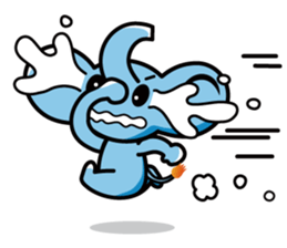 Elephant of the smile sticker #8259741