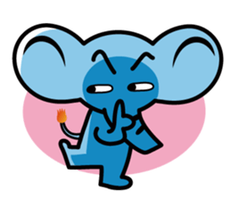 Elephant of the smile sticker #8259742