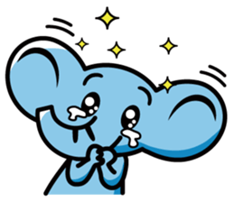 Elephant of the smile sticker #8259743