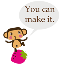 Words of encouragement with SaruSaru sticker #8260726