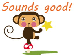 Words of encouragement with SaruSaru sticker #8260728